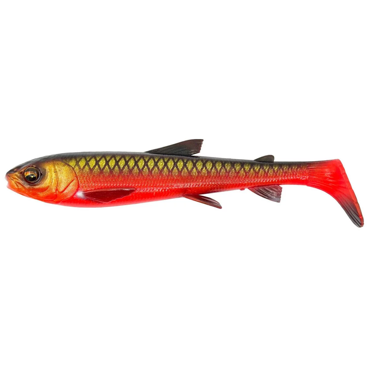 Savage Gear 3D Whitefish Shad 12 cm Black Red 3pcs