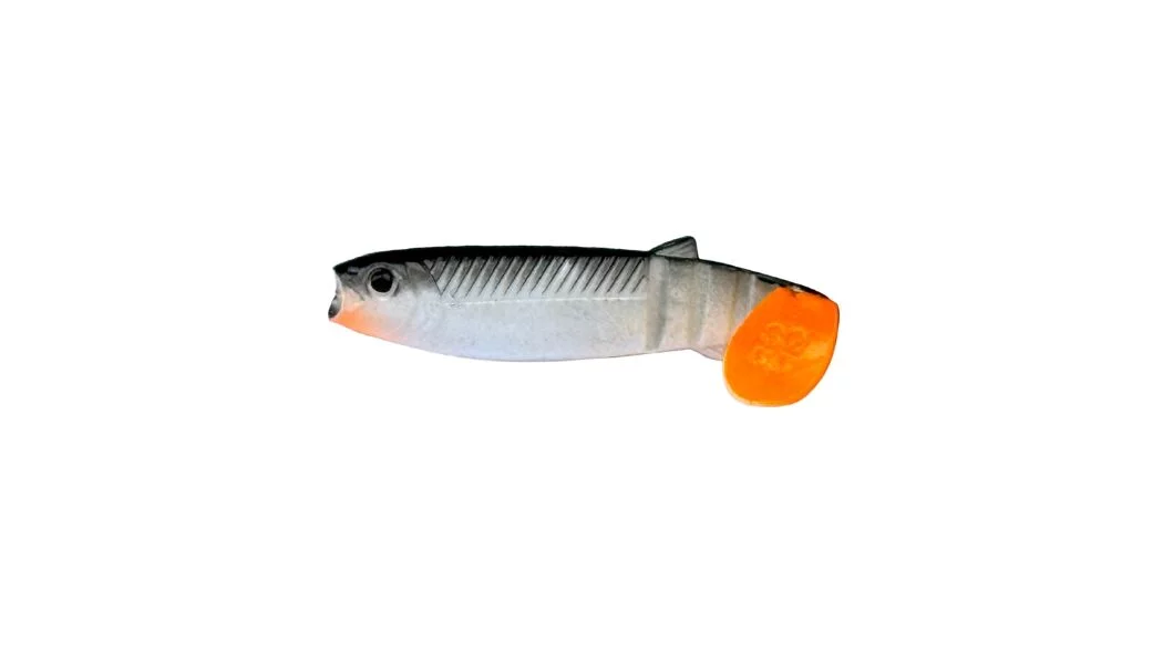 Savage Gear LB Cannibal Shad 5,5 cm White/Black