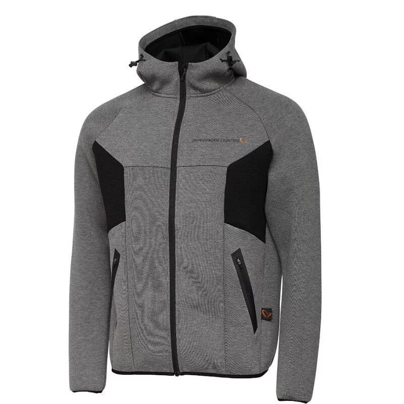 Savage Gear Tec-Foam Zip Hoodie rozm. L Dark Grey Melange