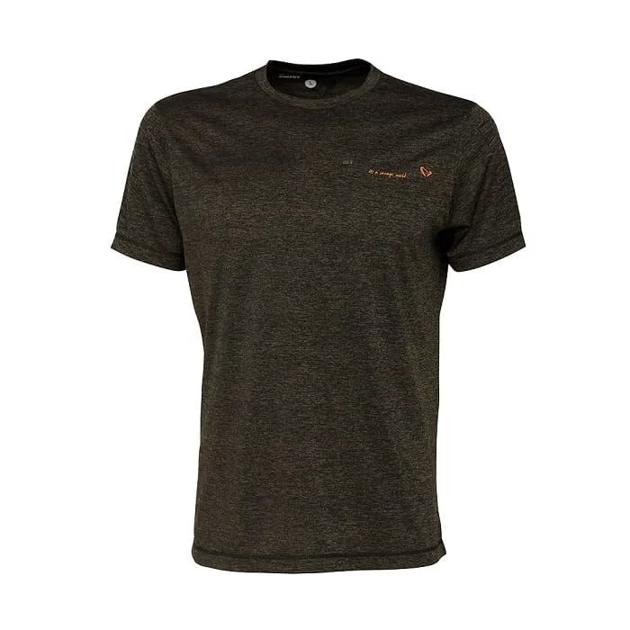 Savage Gear Fighter Stretch T-Shirt rozm. XL Burnt Olive Melange