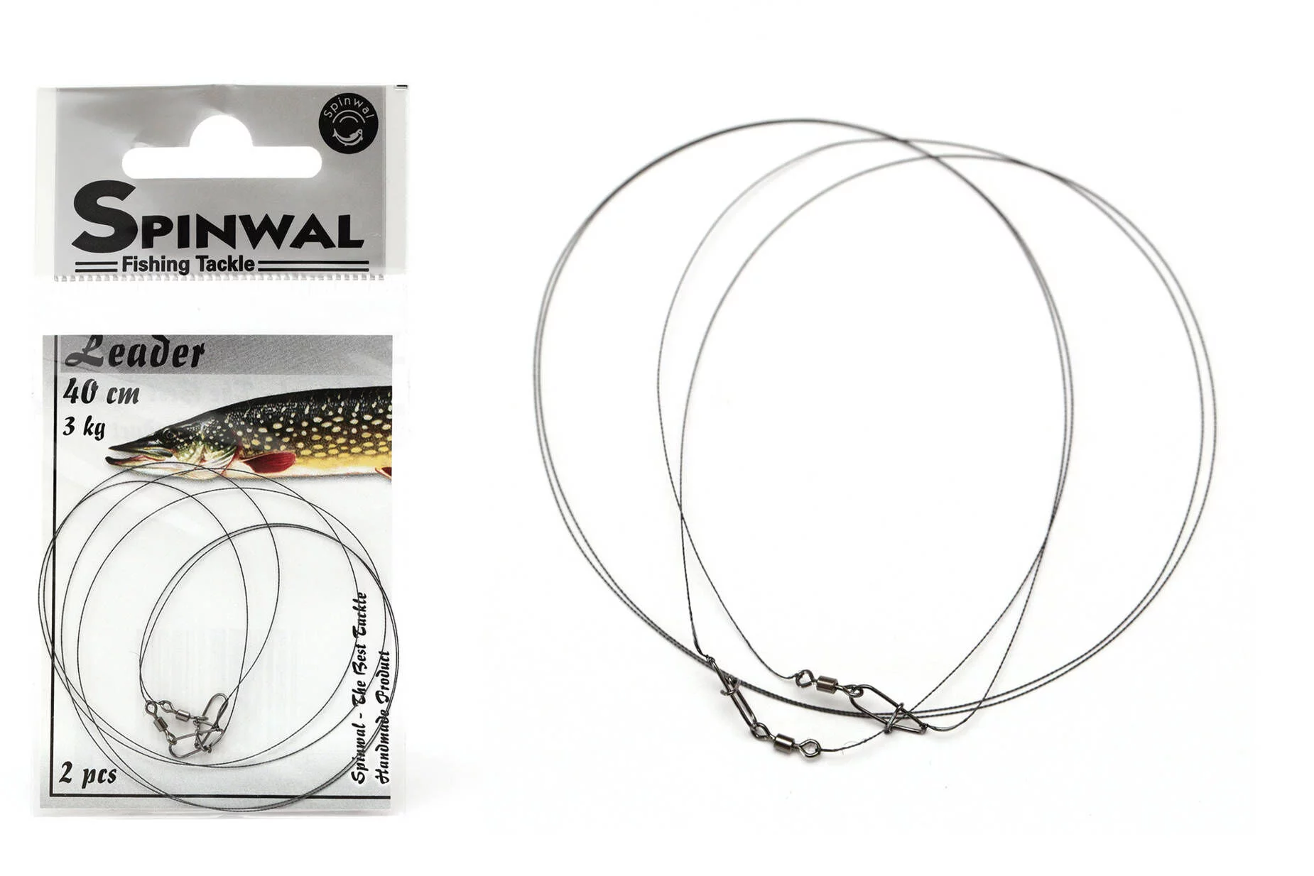 Spinwal Przypon 40cm 3kg 2pcs