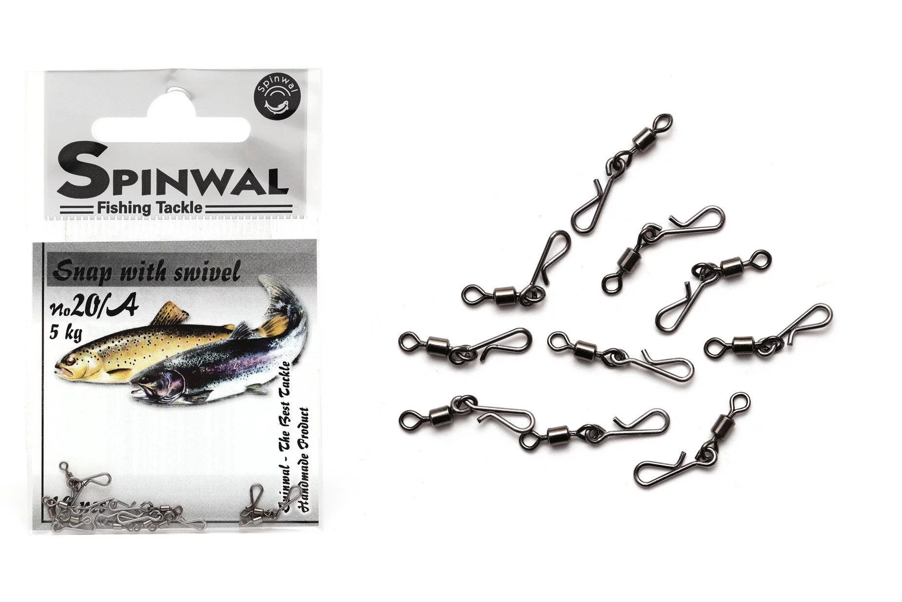 Spinwal Agrafka 20A z krętlikiem 5kg 10pcs