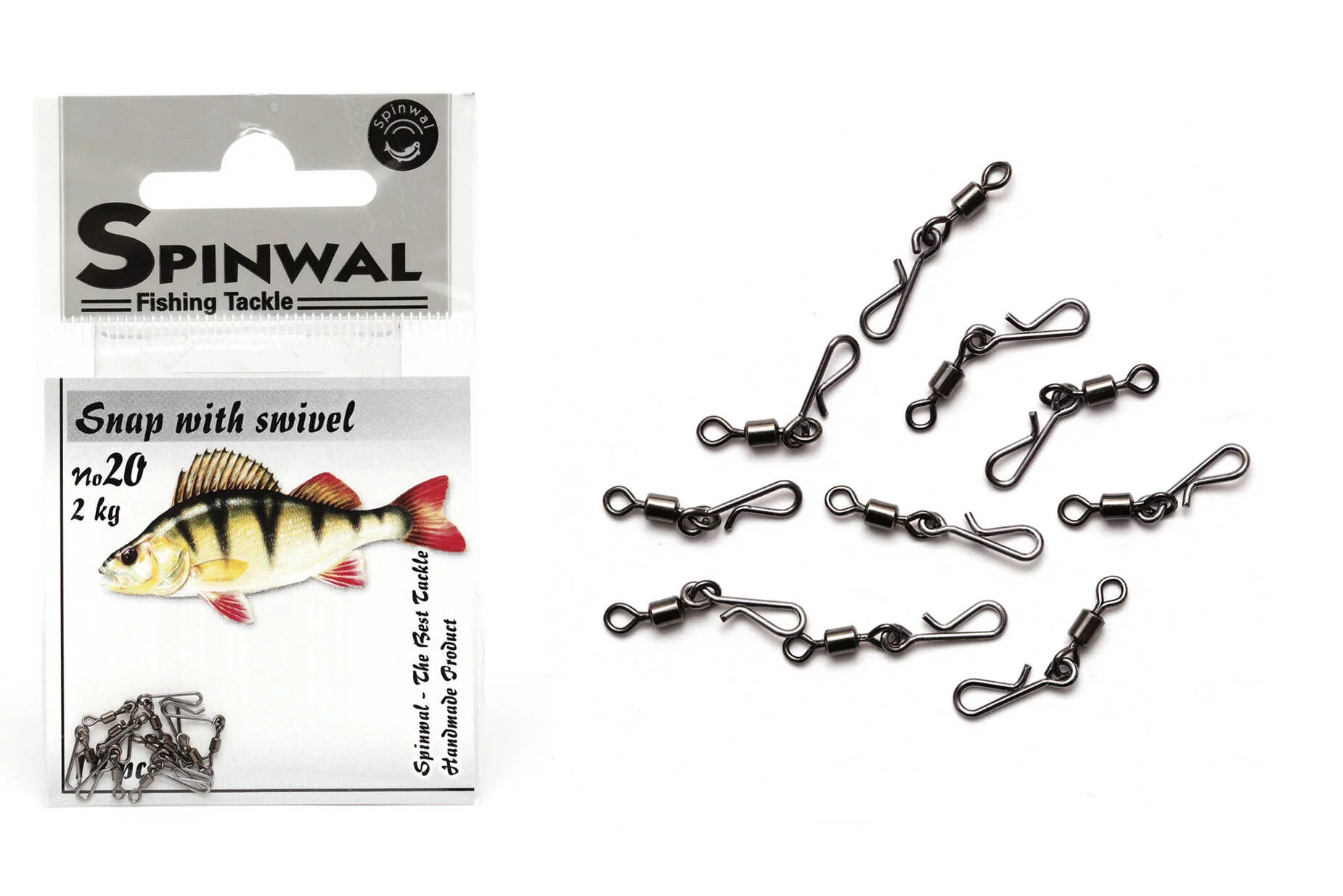 Spinwal Agrafka 20 z krętlikiem 2kg 10pcs