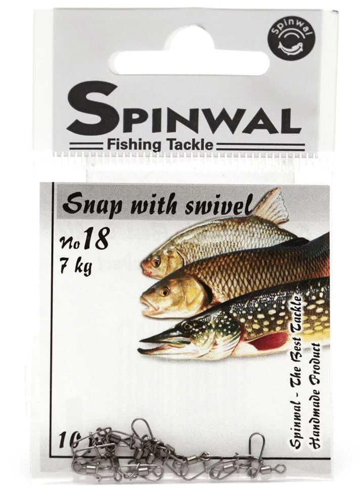 Spinwal Agrafka 18 z krętlikiem 7kg 10pcs