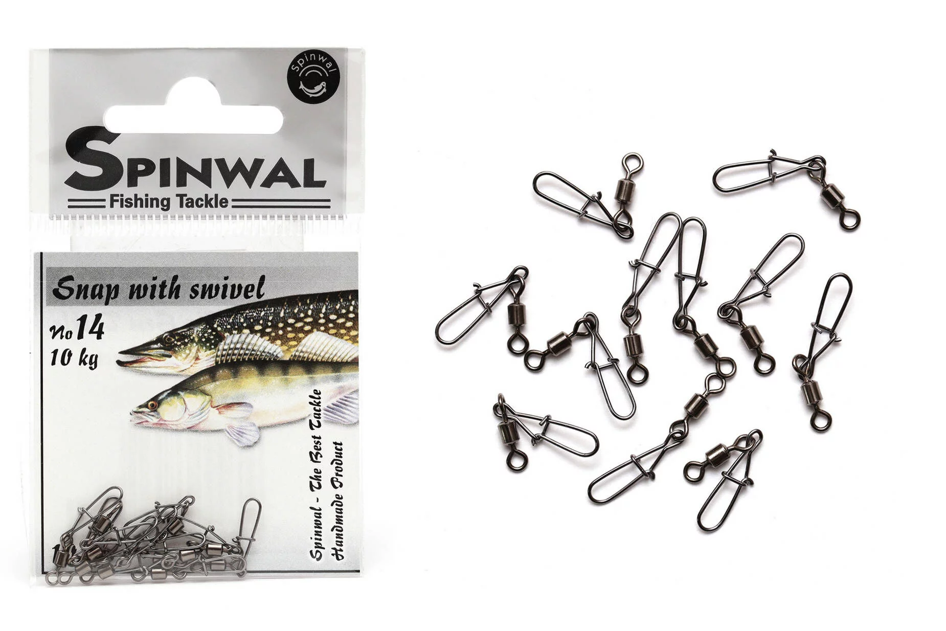 Spinwal Agrafka 14 z krętlikiem 10kg 10pcs