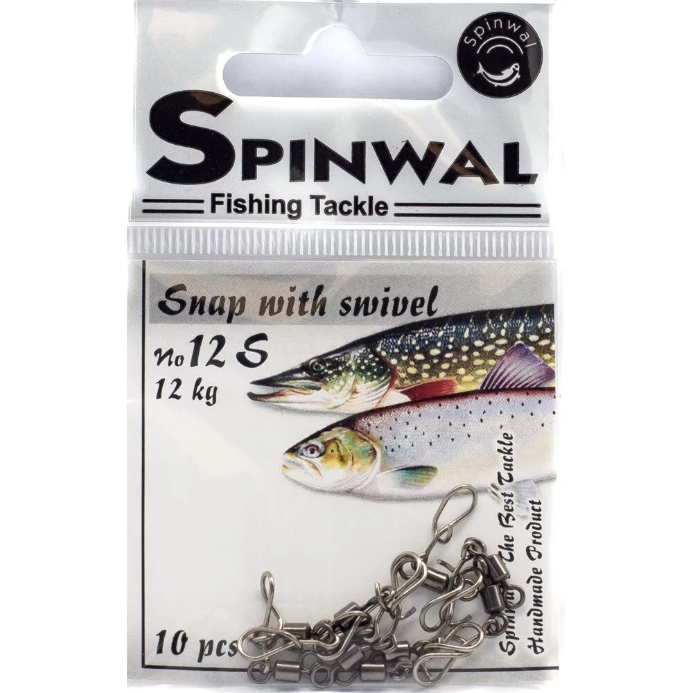 Spinwal Agrafka 12S 12kg z krętlikiem 10pcs