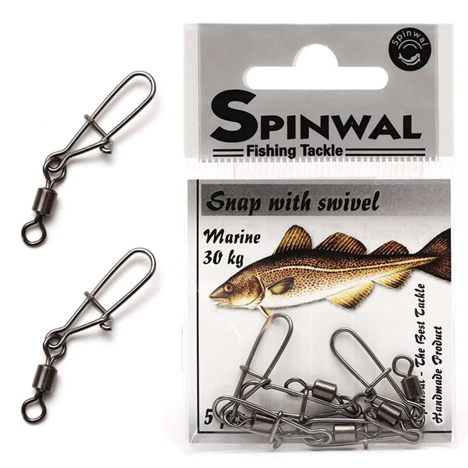 agrafka-z-kretlikiem-MORSKA-spinwal-snap-with-swivel-MARINE-30KG