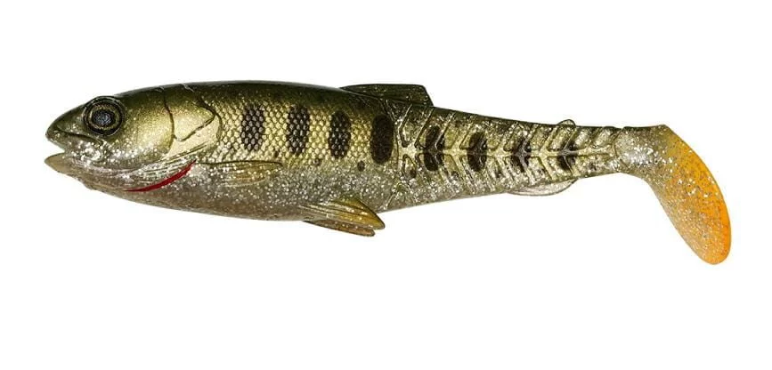 Savage Gear Craft Cannibal Paddletail 8,5 cm Olive Pearl Silver Smolt